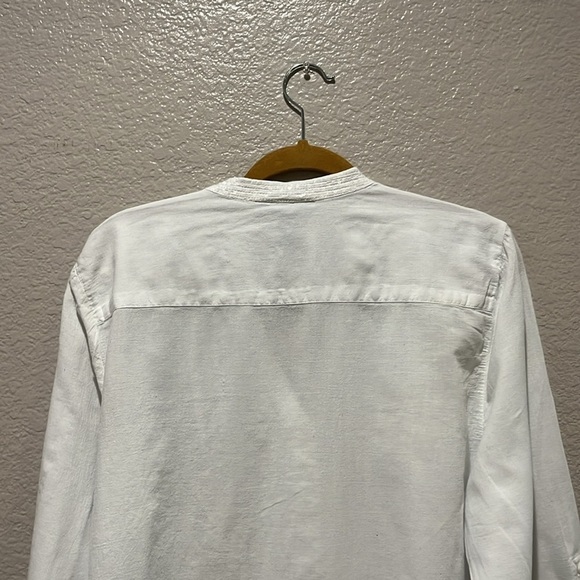 Style & Co Sz XL White Tunic Lace Trim Top Blouse Women Stylish Cut 100% Cotton - Picture 11 of 11
